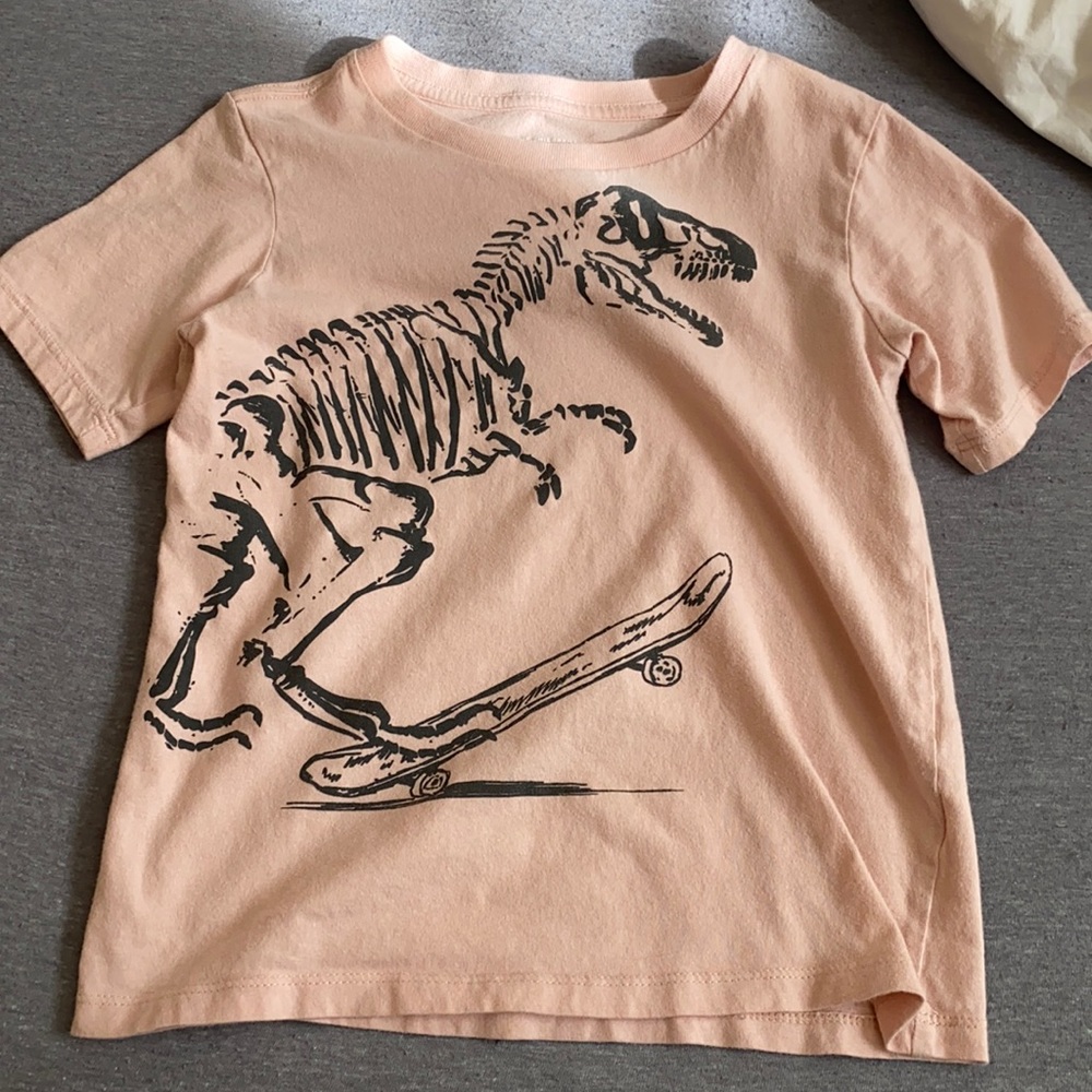Pink dinosaur shirt